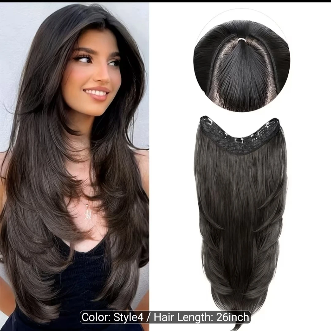 Black OR Brown 26-inch Clip-In Hair Extension - photo 3