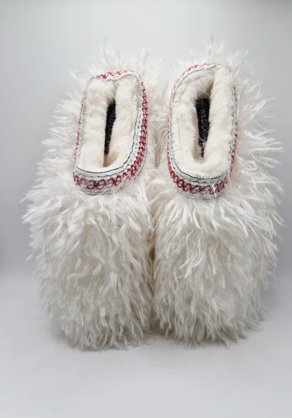 🥿🥿 White Shaggy Boot Toppers Size 7