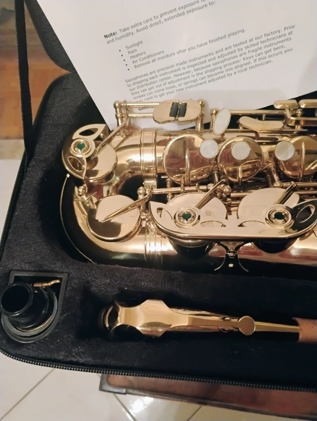 Gold Alto Saxophone with Case - photo 4