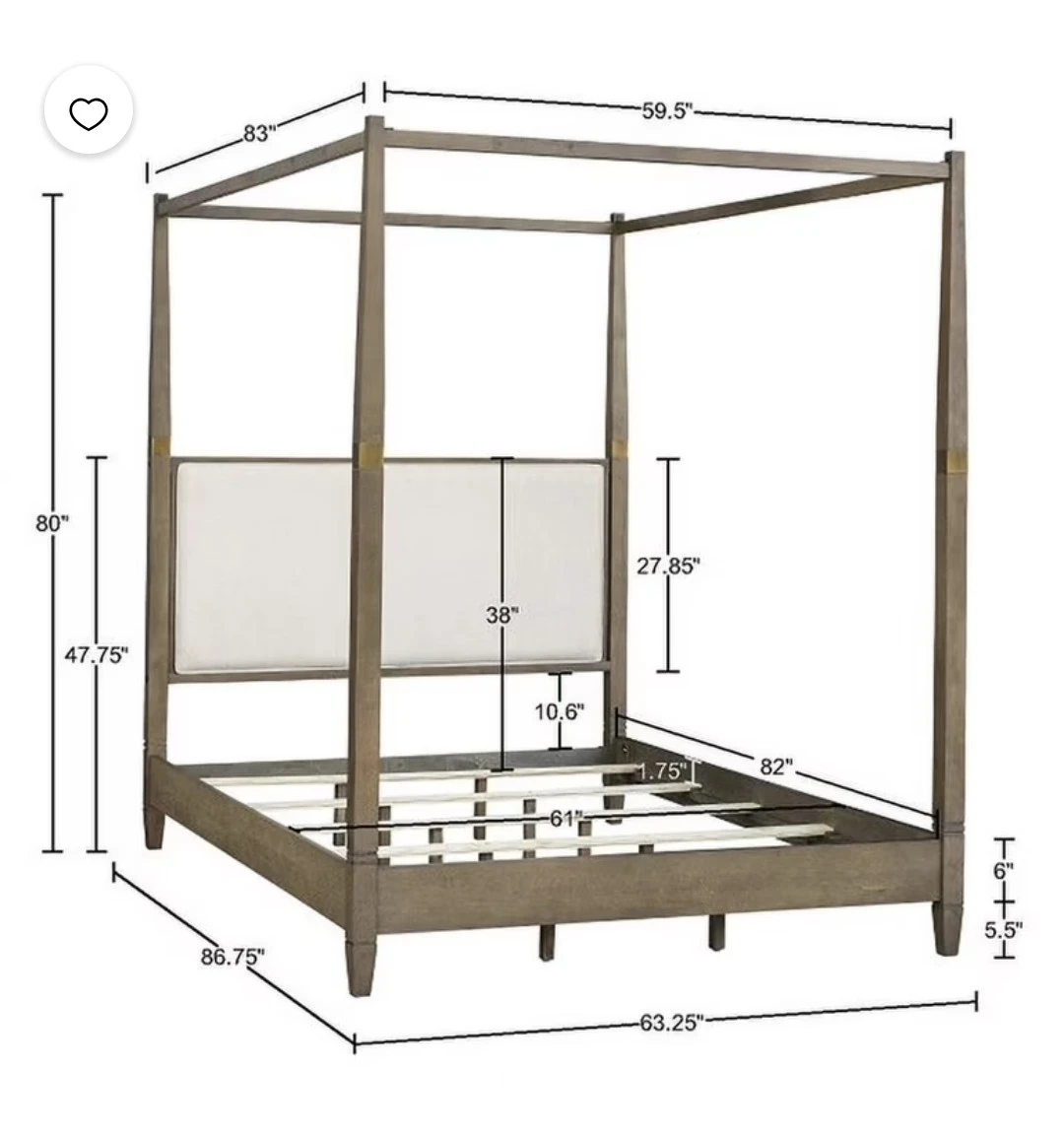Exquisite Queen Canopy Bed For Dreamy Nights And Relaxation - photo 4