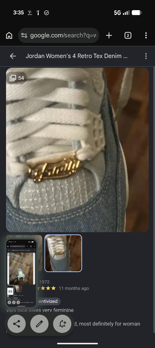 Women's Rare Jordan 4s Denim 2025 Mint Condition - photo 5