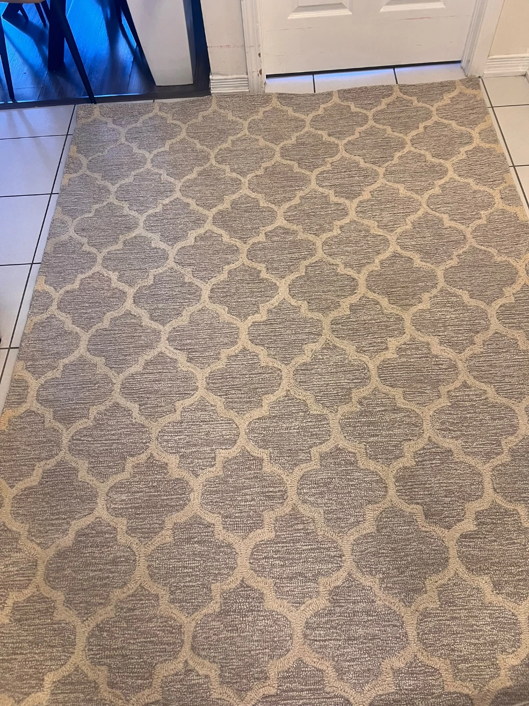 Light Grey Rug 5'4" x 7'7"