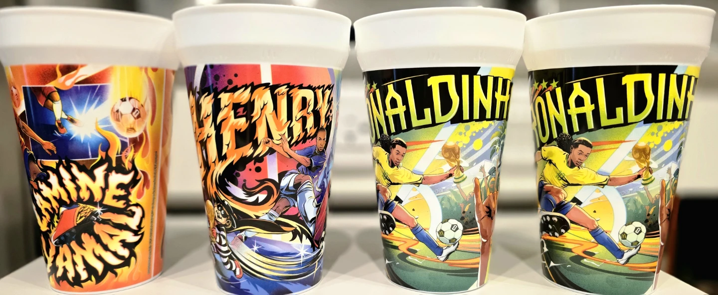 McDonald's Soccer Player Cups