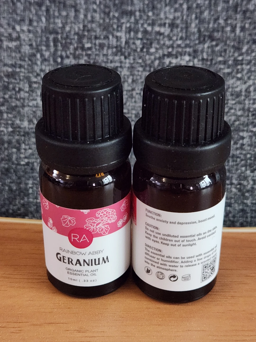 (2 bottles) Geranium Organic Essential Oil 10ml