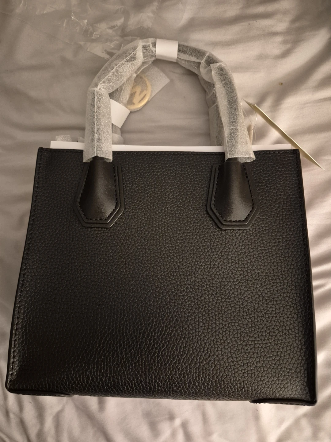 BRAND NEW Michael Kors Black Leather Tote Bag - photo 2