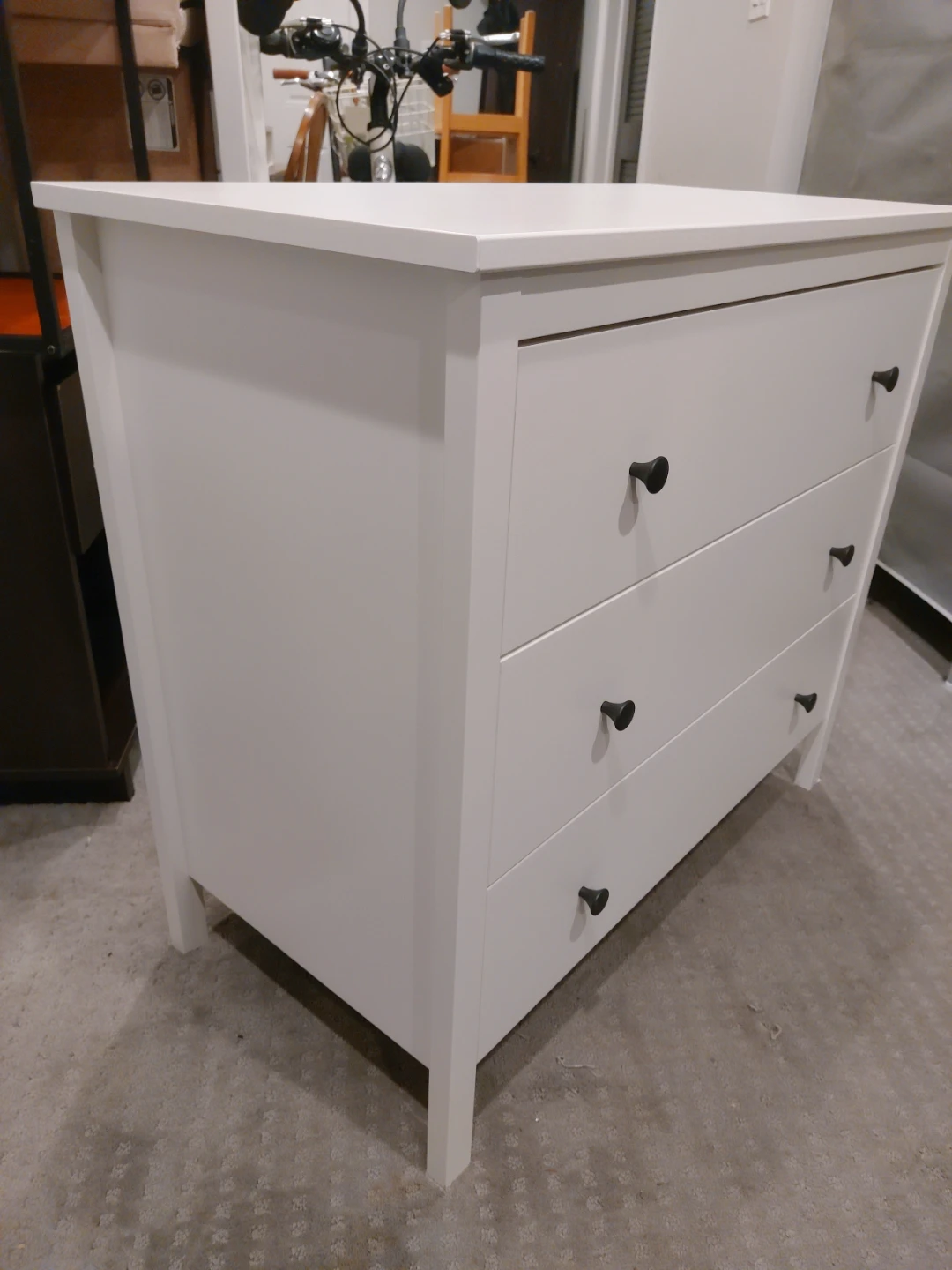 White 3-Drawer Dresser - photo 3