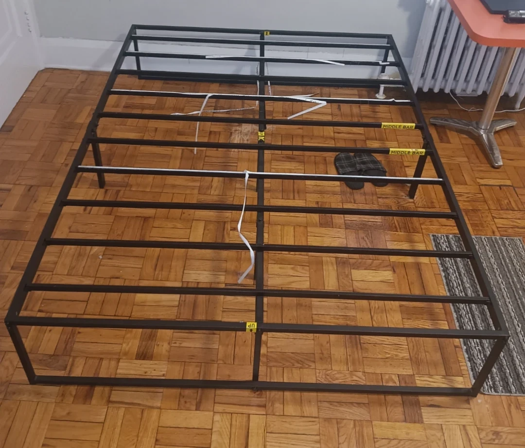 Queen-size IKEA Haugesund orthopedic mattress & BedFrame - photo 2