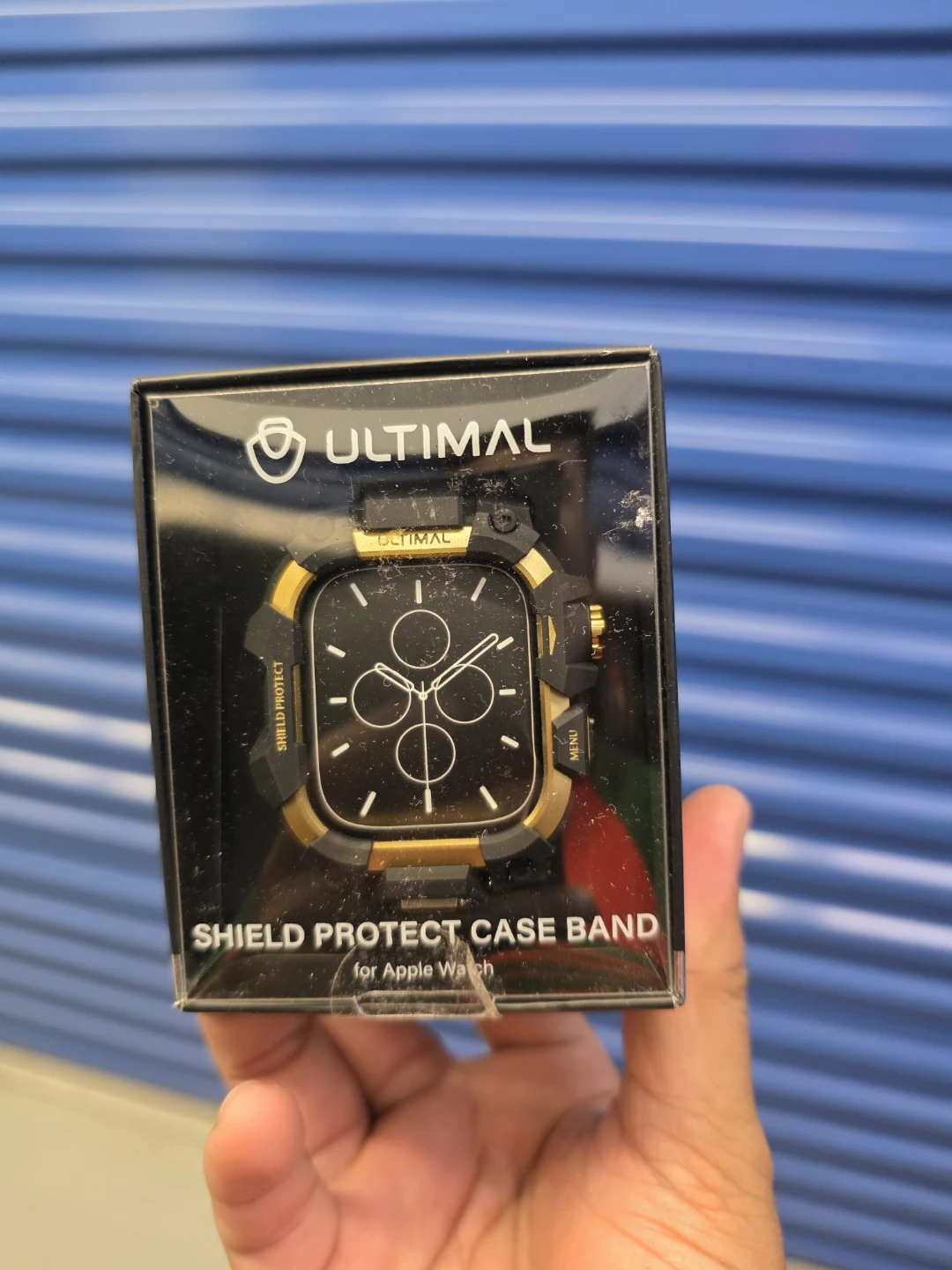Ultimal Shield Protect Case Band for Apple Watch (46mm, Gold)