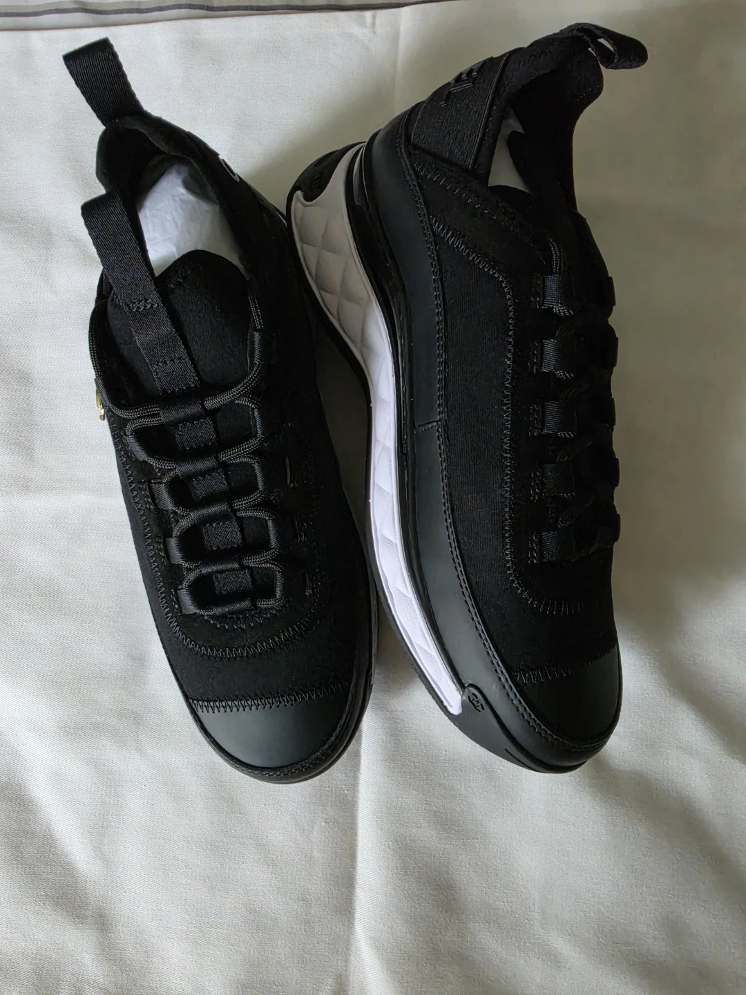 Chanel Black Sneakers Size 9 - photo 2