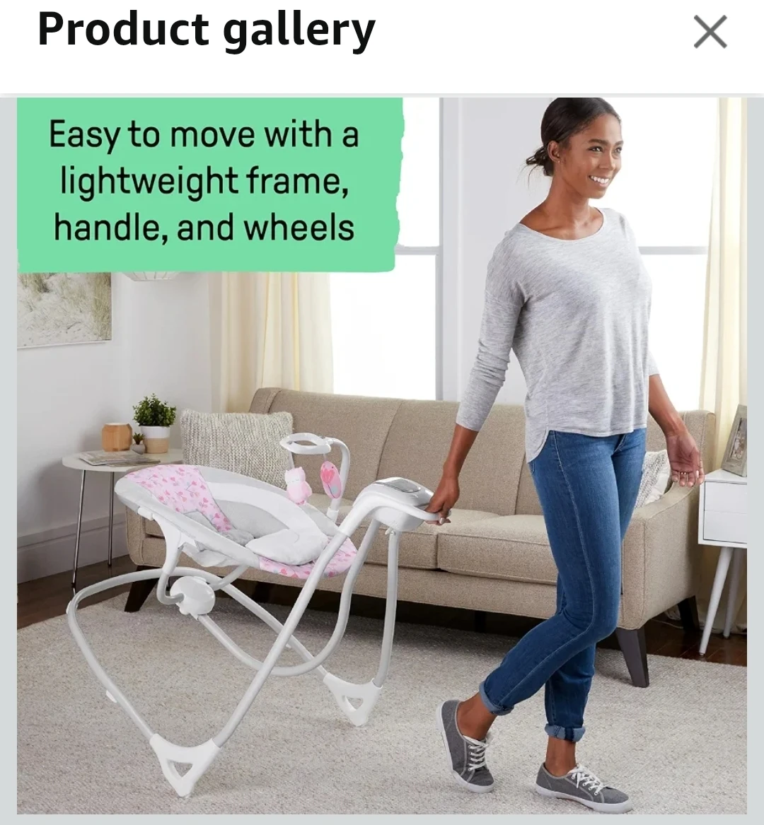 Ingenuity SimpleComfort Compact Soothing Swing - Cassidy - photo 4