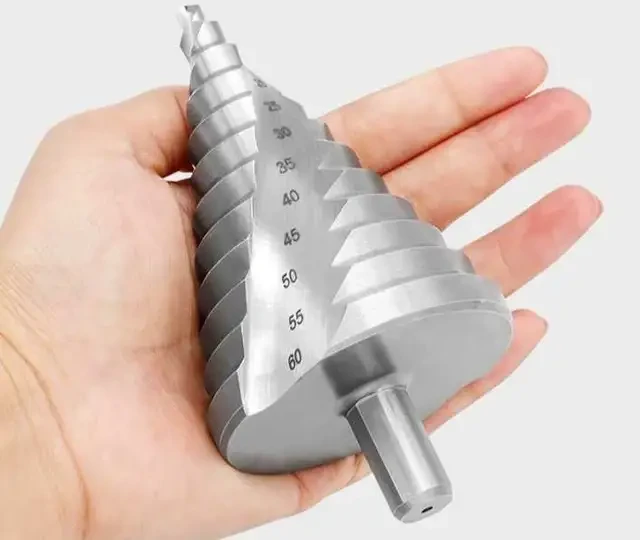 6-60mm Spiral Fluted HSS Step Drill Bit