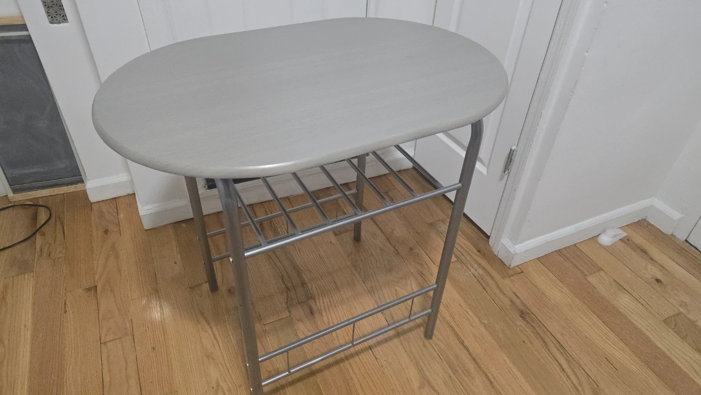 Oval Top Accent Table with Shelf