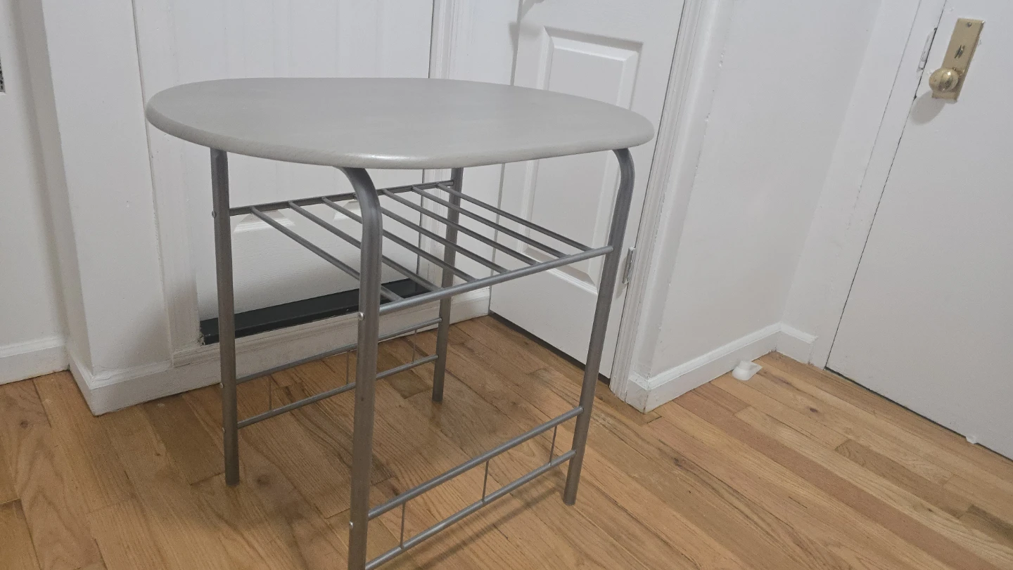 Oval Top Accent Table with Shelf - photo 2