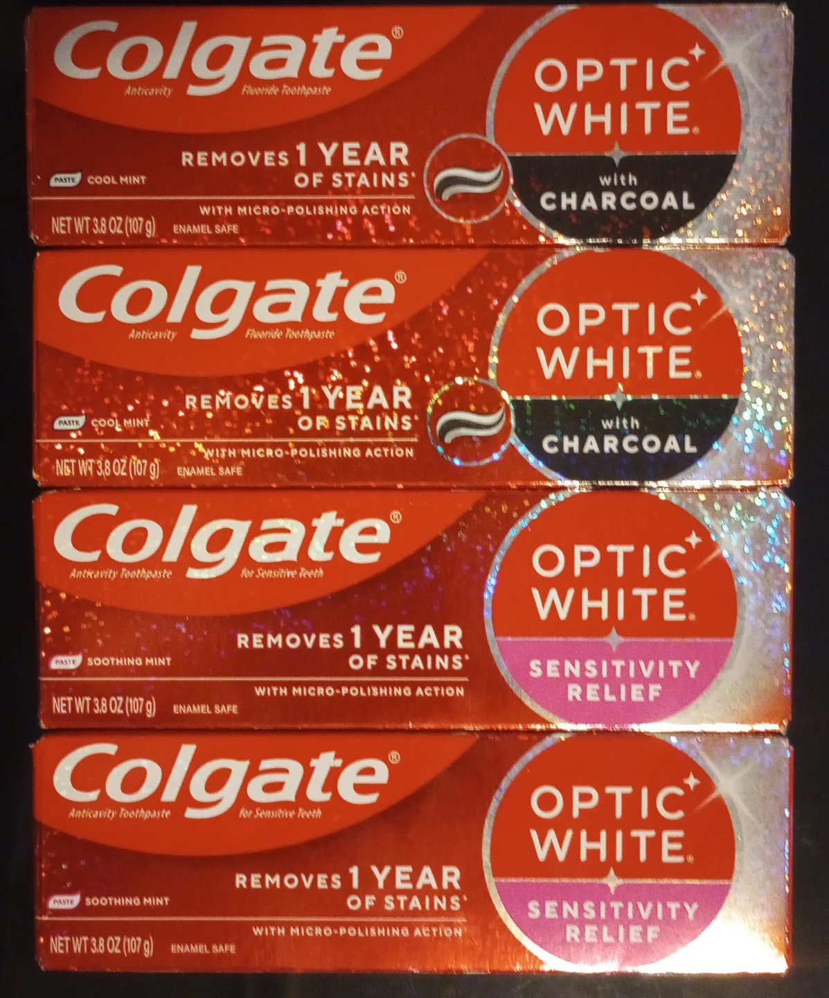Colgate Optic White - 4 for $12