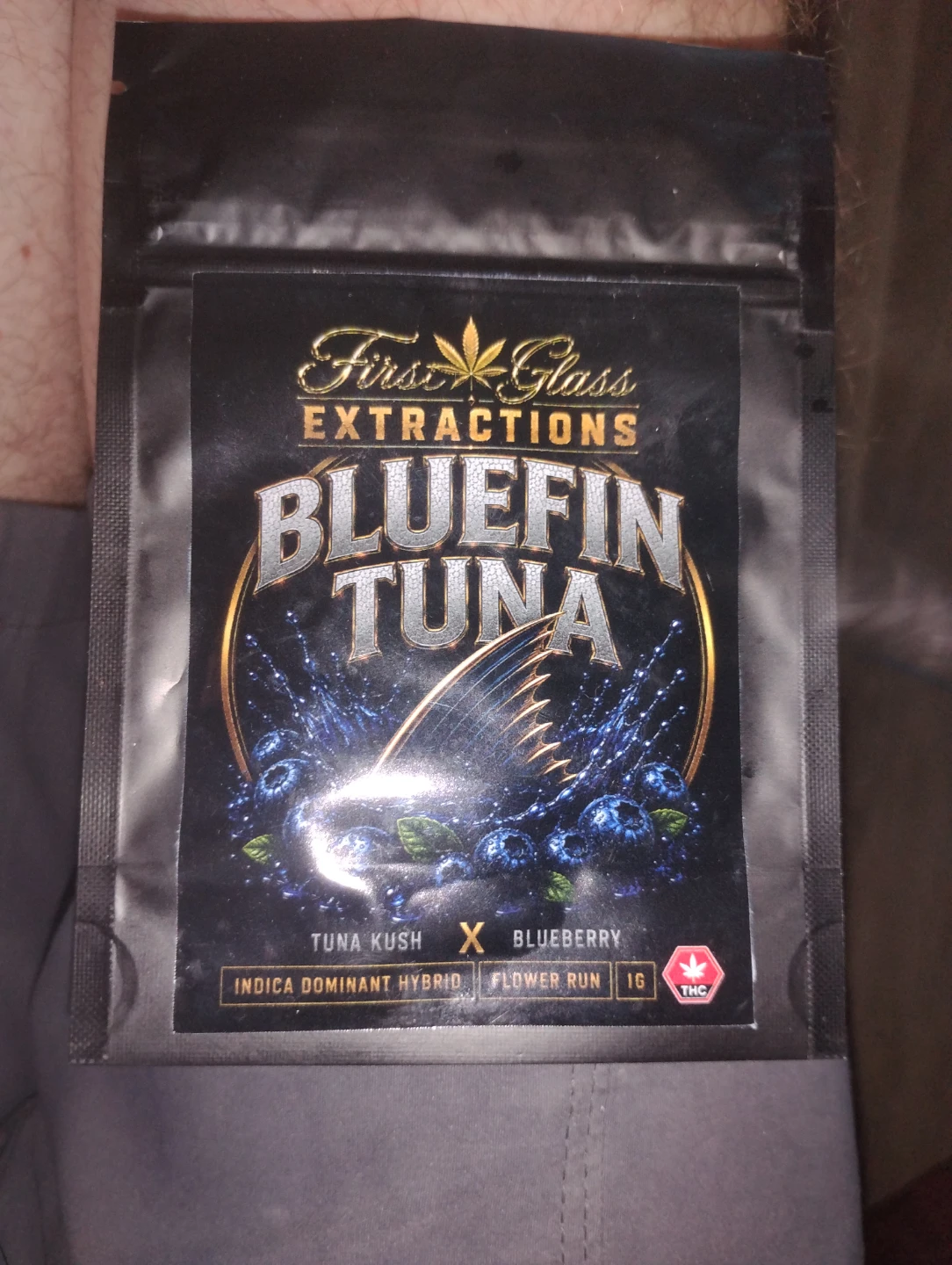 First Class Extractions Bluefin Tuna 1G Indica Dominant Hybrid