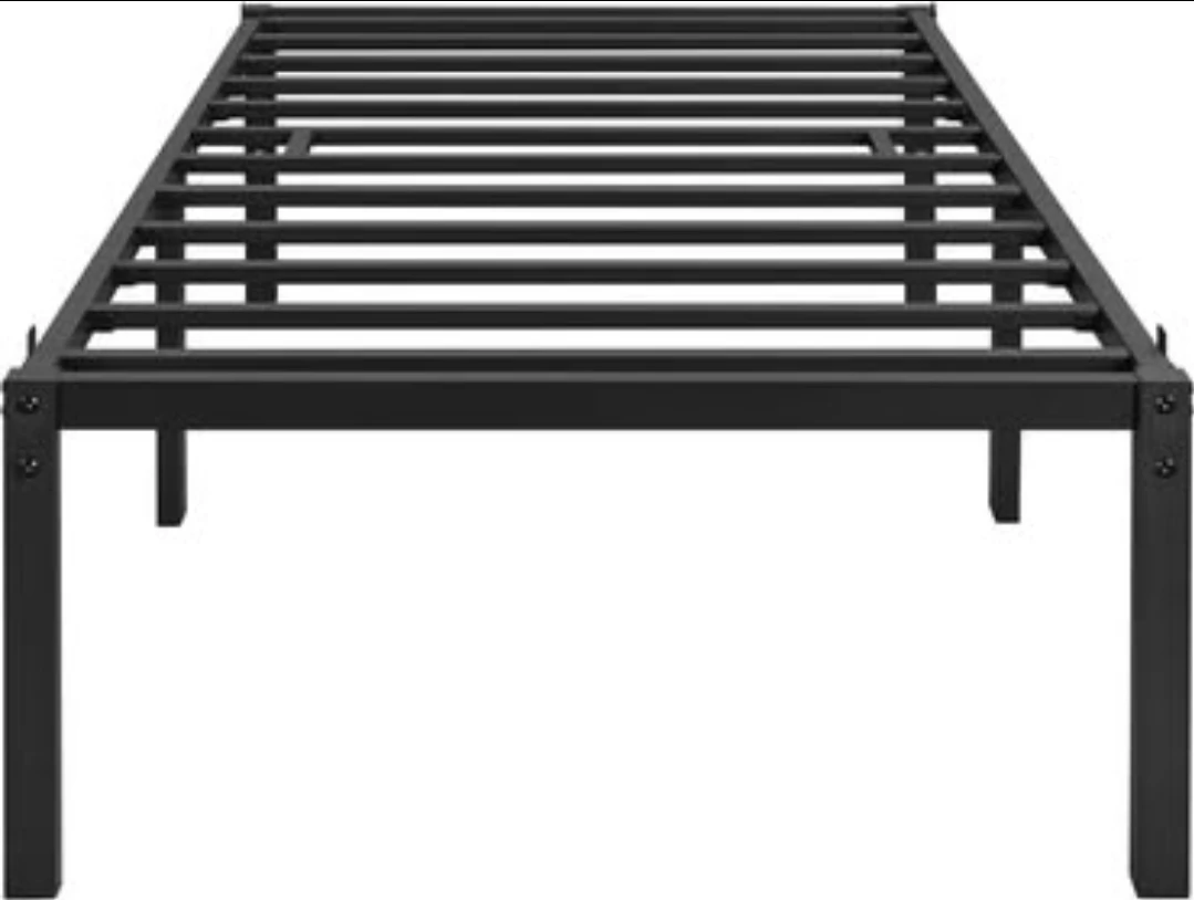 18 Inch Twin-Size Metal Platform Bed Frame - Black - photo 4