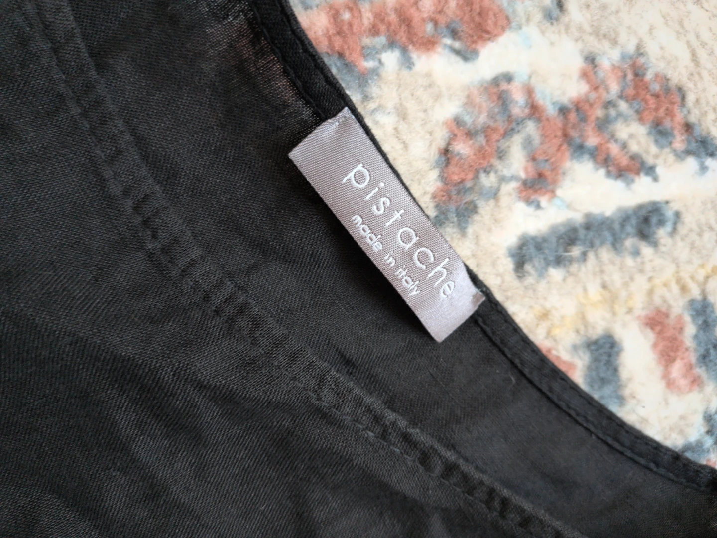 Pistache Black Linen Tunic Dress Made in Italy - photo 3