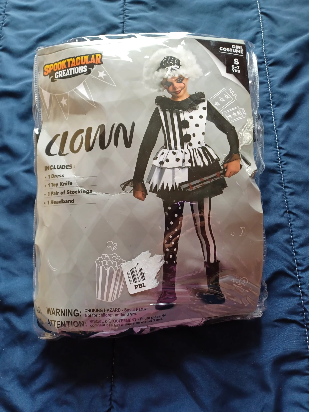Spooktacular Creations Clown Costume Size S (5-7 Yrs)