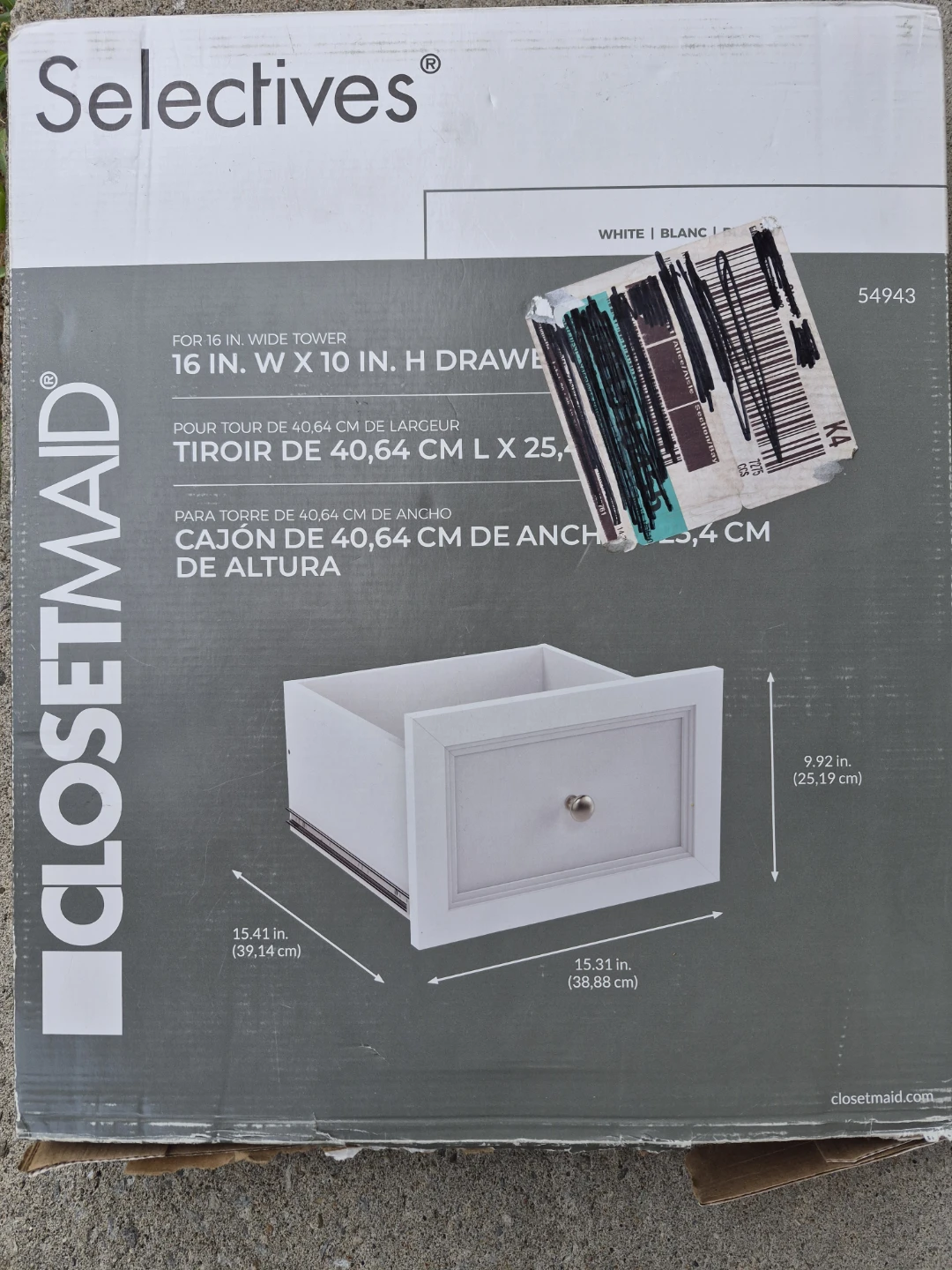 ClosetMaid Selectives 10 in. Drawer Kit