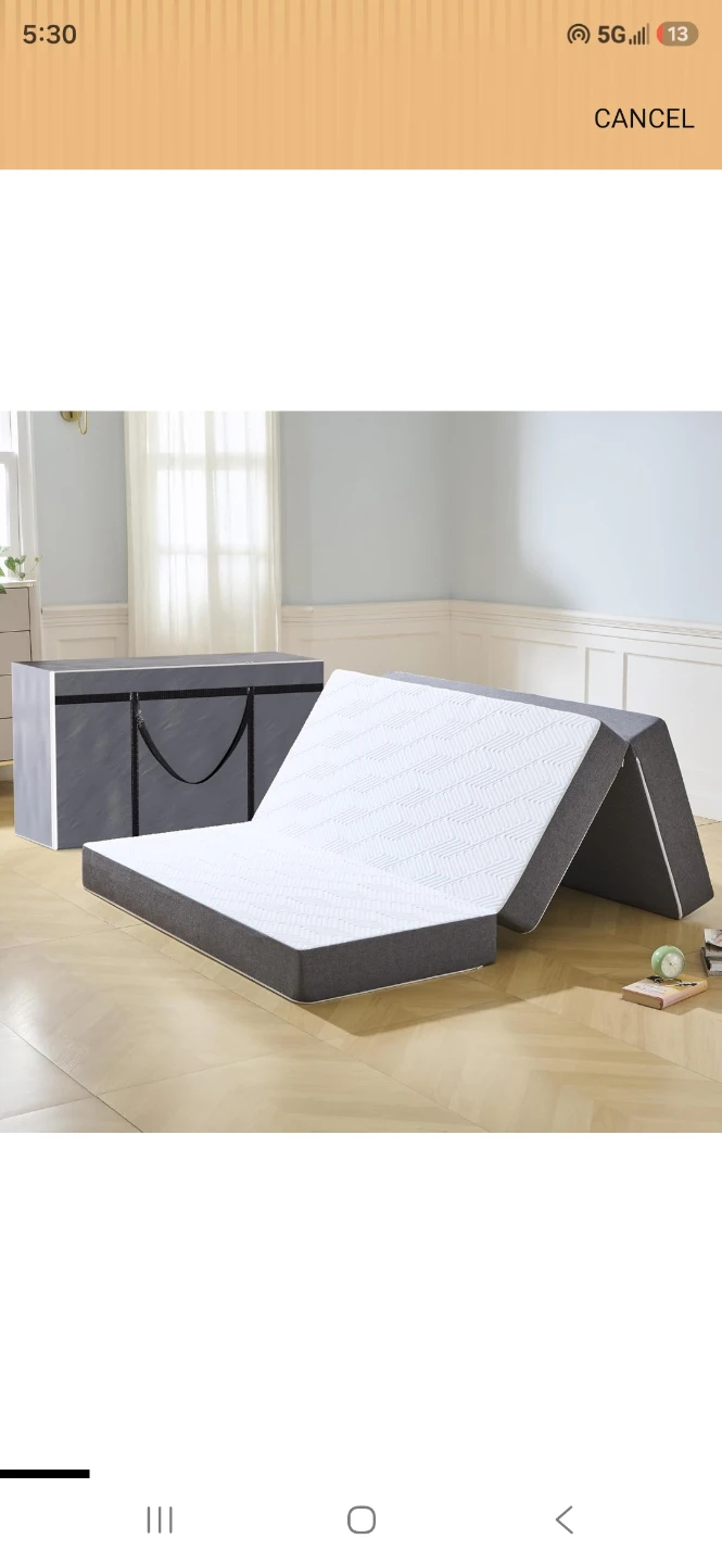 Foam Mattress with Carry Case – Grey - photo 3