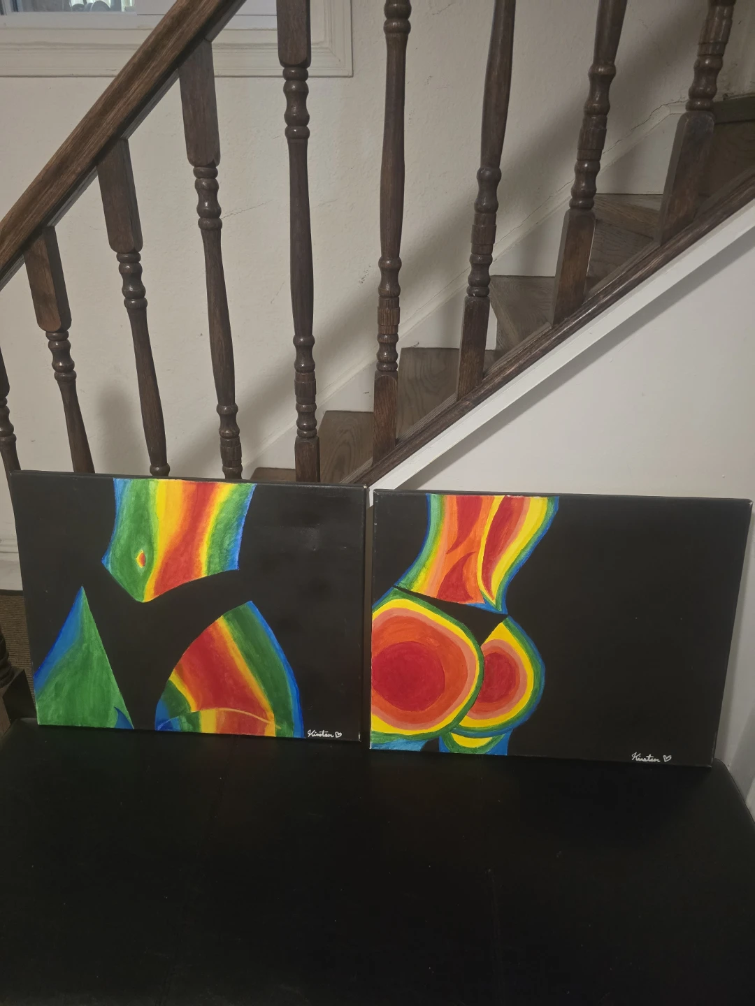 Hand-Painted Art Canvases (Set of 4) - photo 2