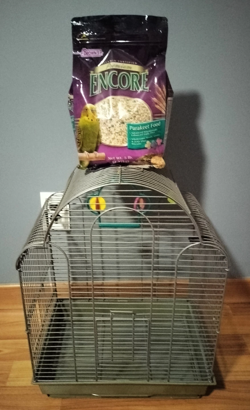 Brown's Encore Parakeet Food and Bird Cage Bundle