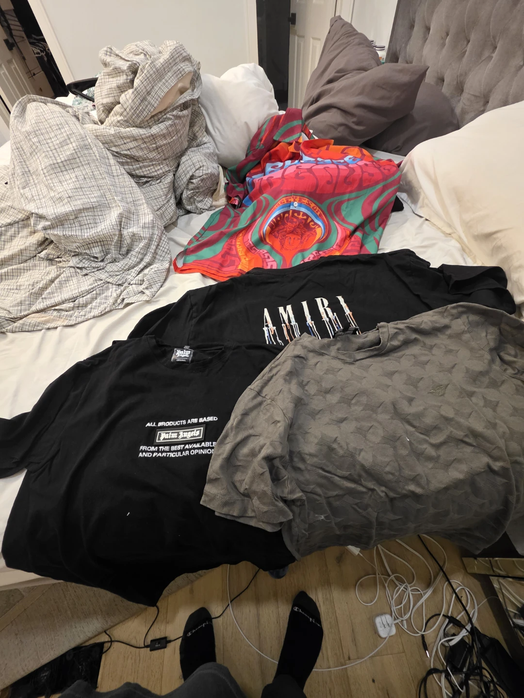 4 shirts medium and large
