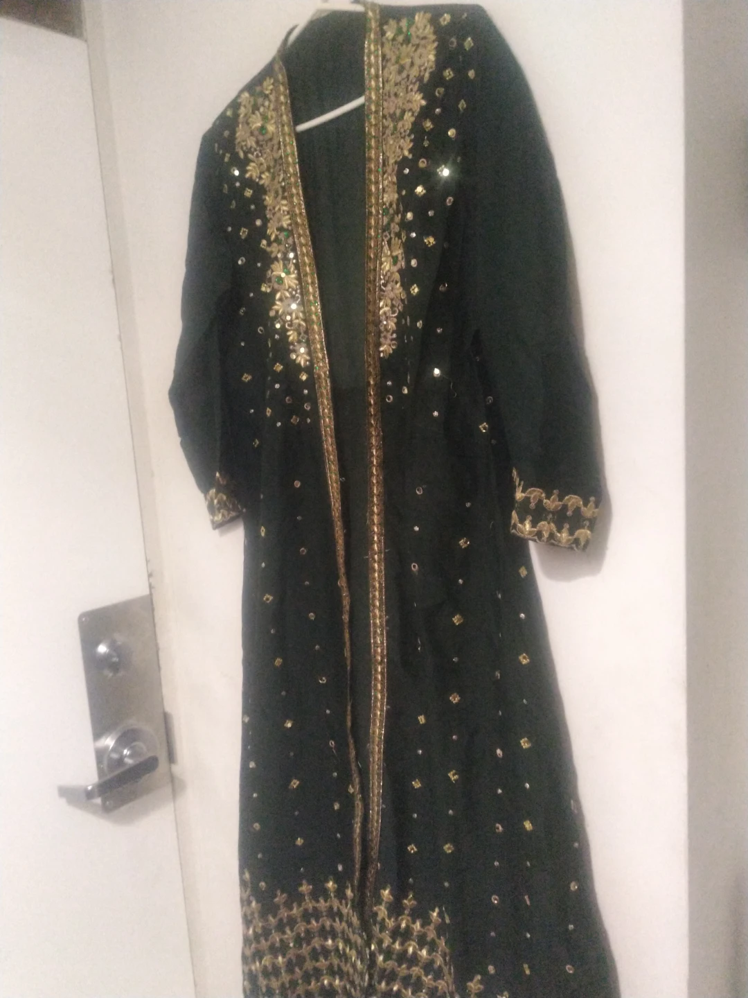 Embellished Black Maxi Dress