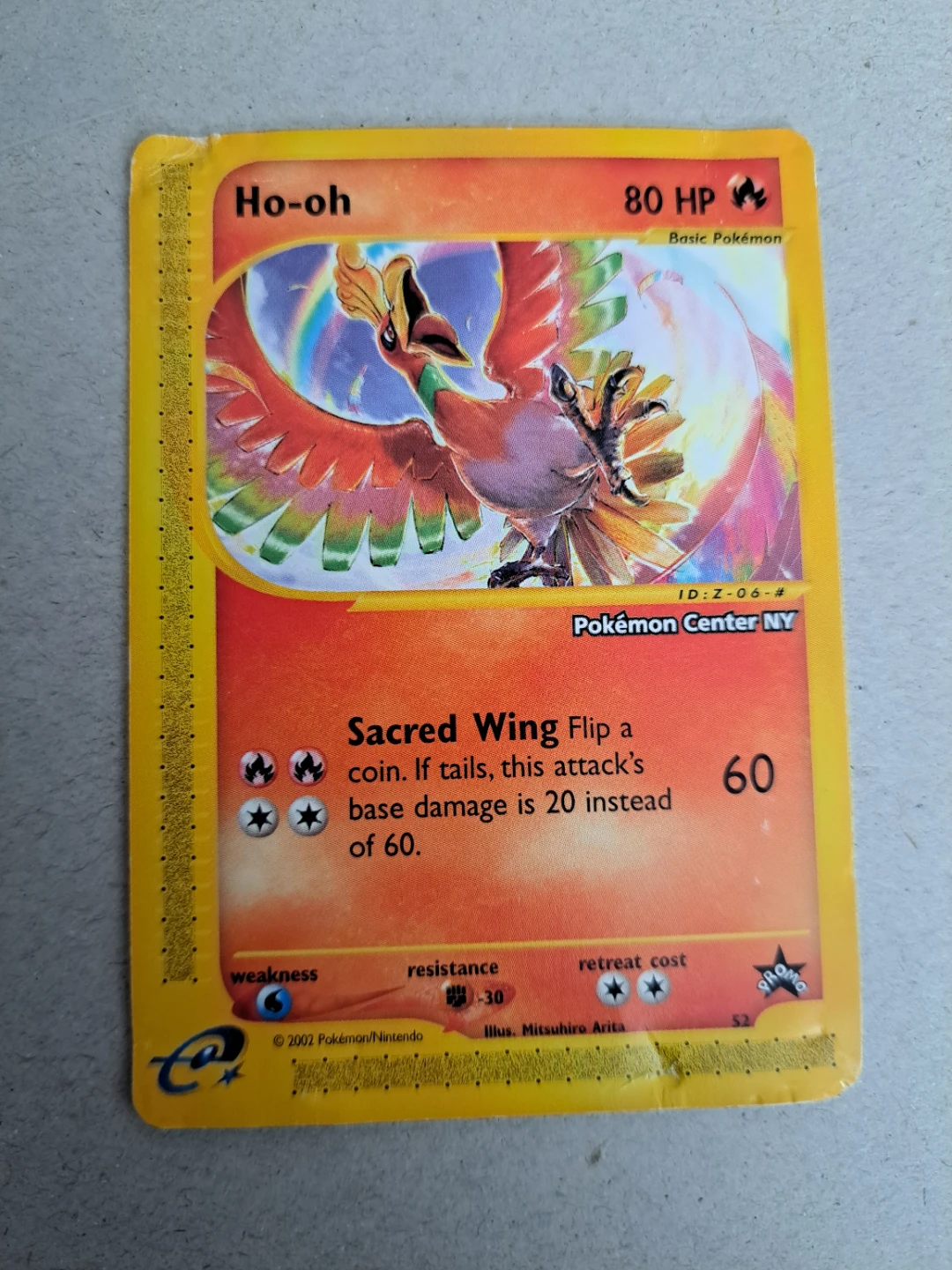 Ho-Oh 52 Pokemon Center NY Promo 2002 DMG