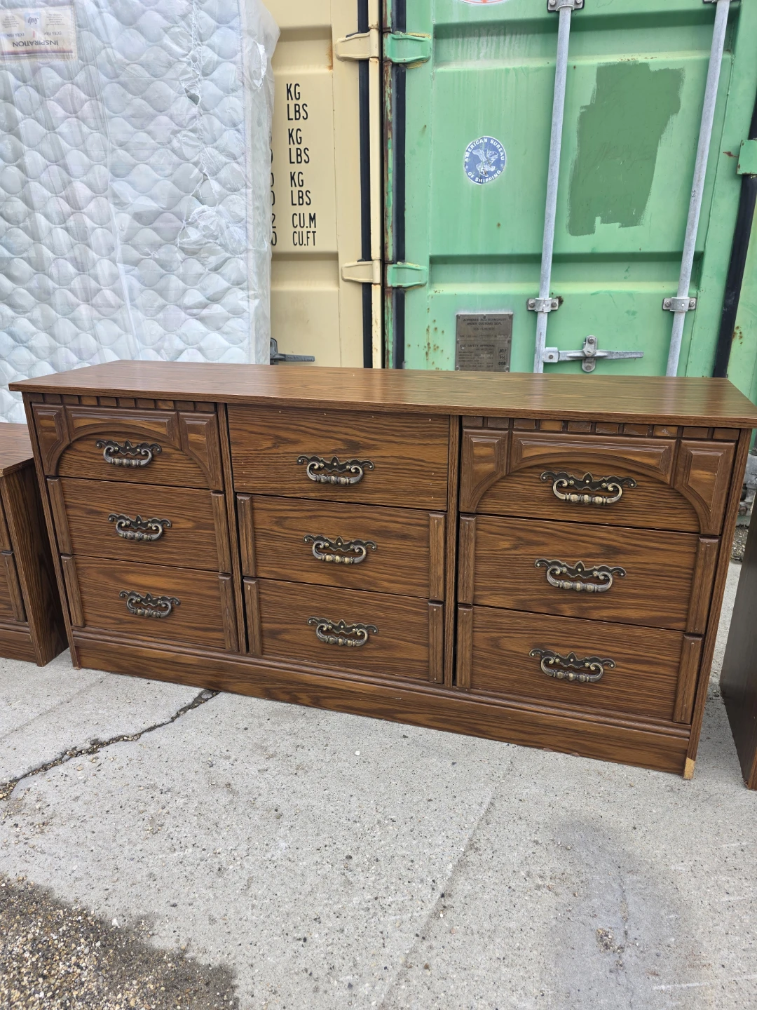 Wood Dressers and Nightstand Set