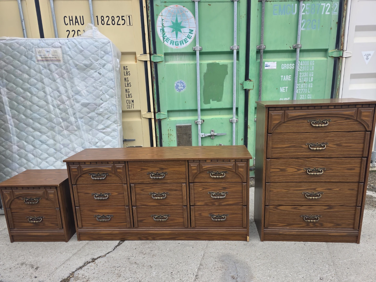 Wood Dressers and Nightstand Set - photo 4