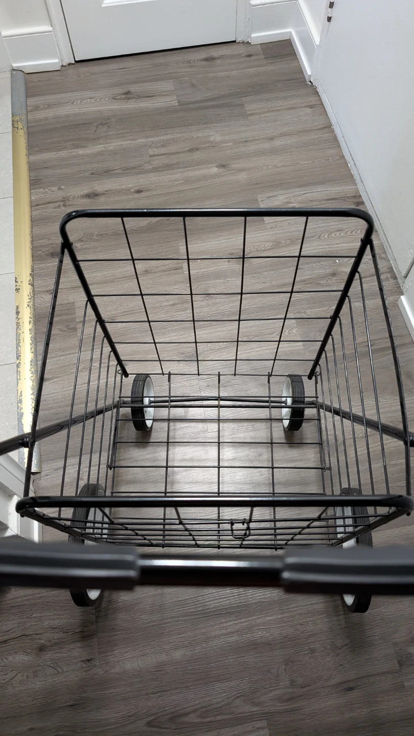 Black Wire Shopping Cart Trolley - photo 2