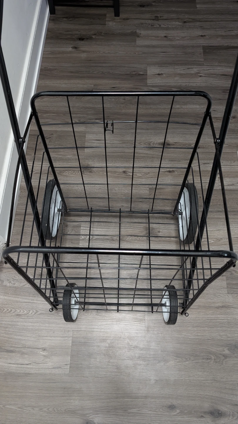 Black Wire Shopping Cart Trolley - photo 3