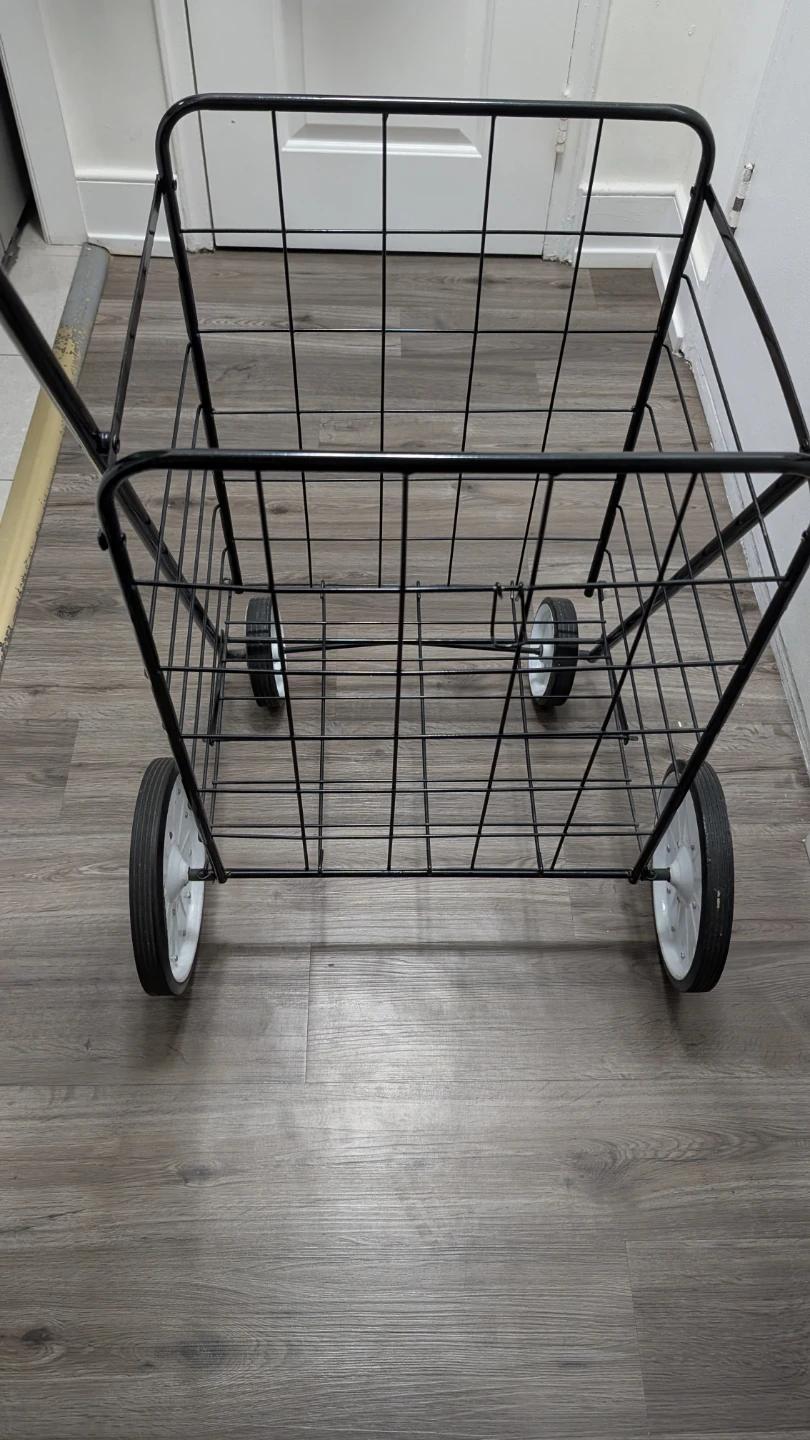 Black Wire Shopping Cart Trolley - photo 4