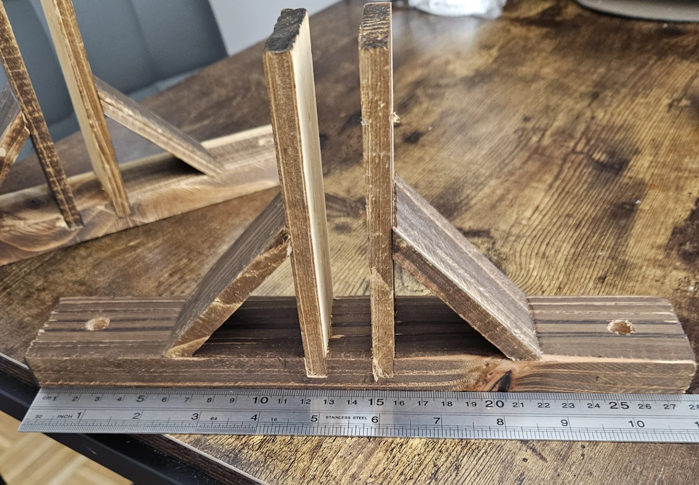 Folding Room Divider Stand, 2pcs Wood - photo 2