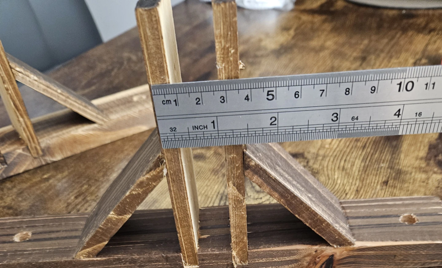 Folding Room Divider Stand, 2pcs Wood - photo 4