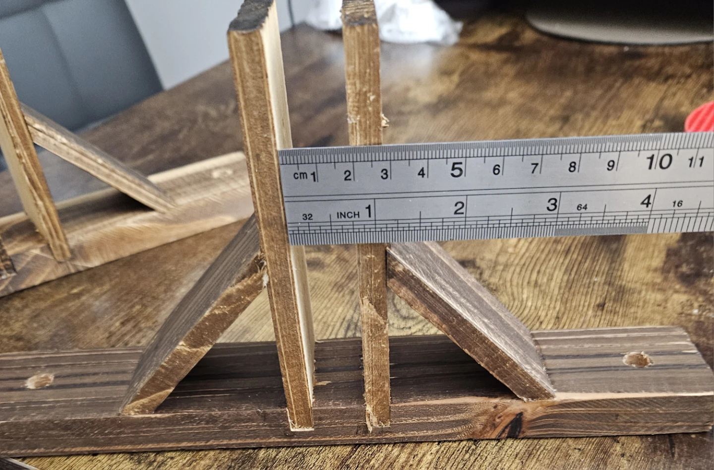 Folding Room Divider Stand, 2pcs Wood - photo 5