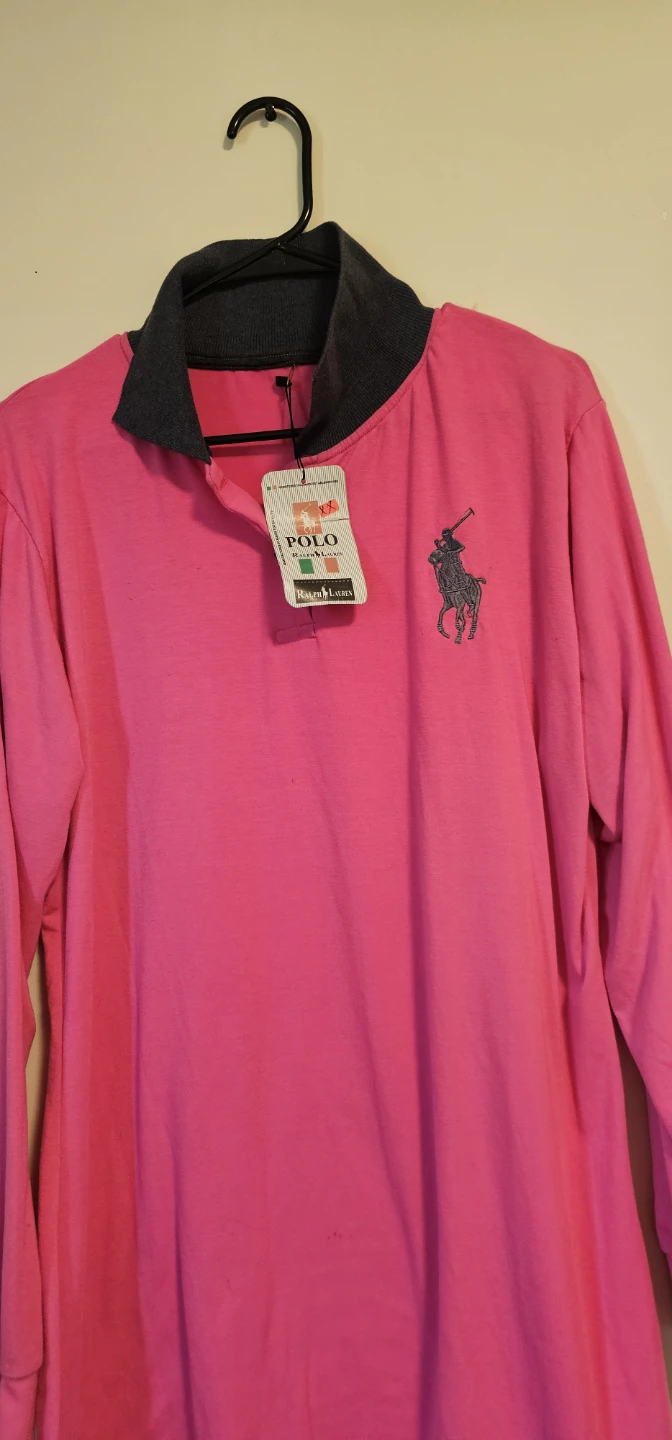 Pink Ralph Lauren Long Sleeve Polo Shirt - photo 3