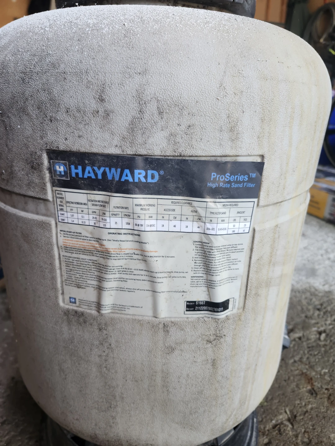Hayward ProSeries High-Rate Sand Filter - photo 2