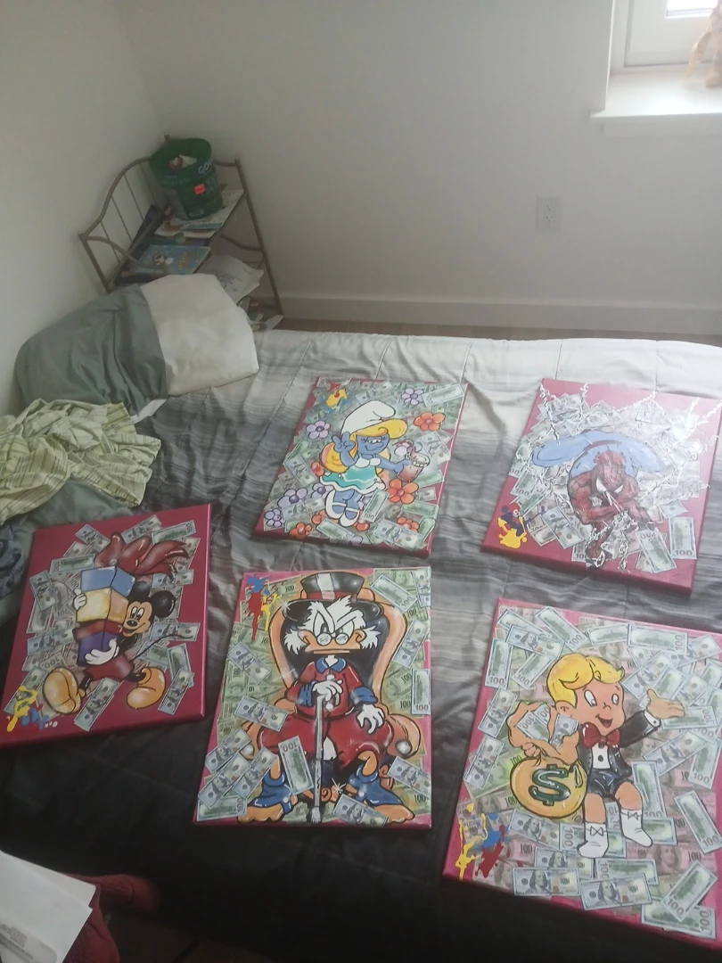 Custom Cartoon Character Canvas Art