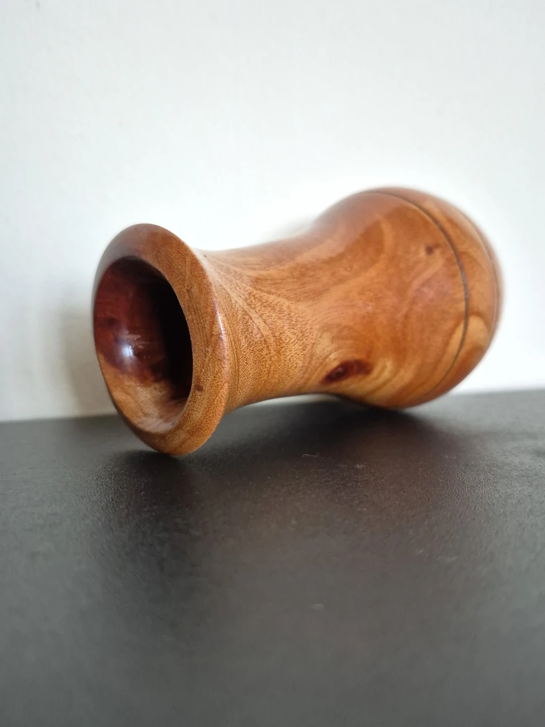 Solid Wood Wooden Vase : Vintage,  Handmade (Small) - photo 3