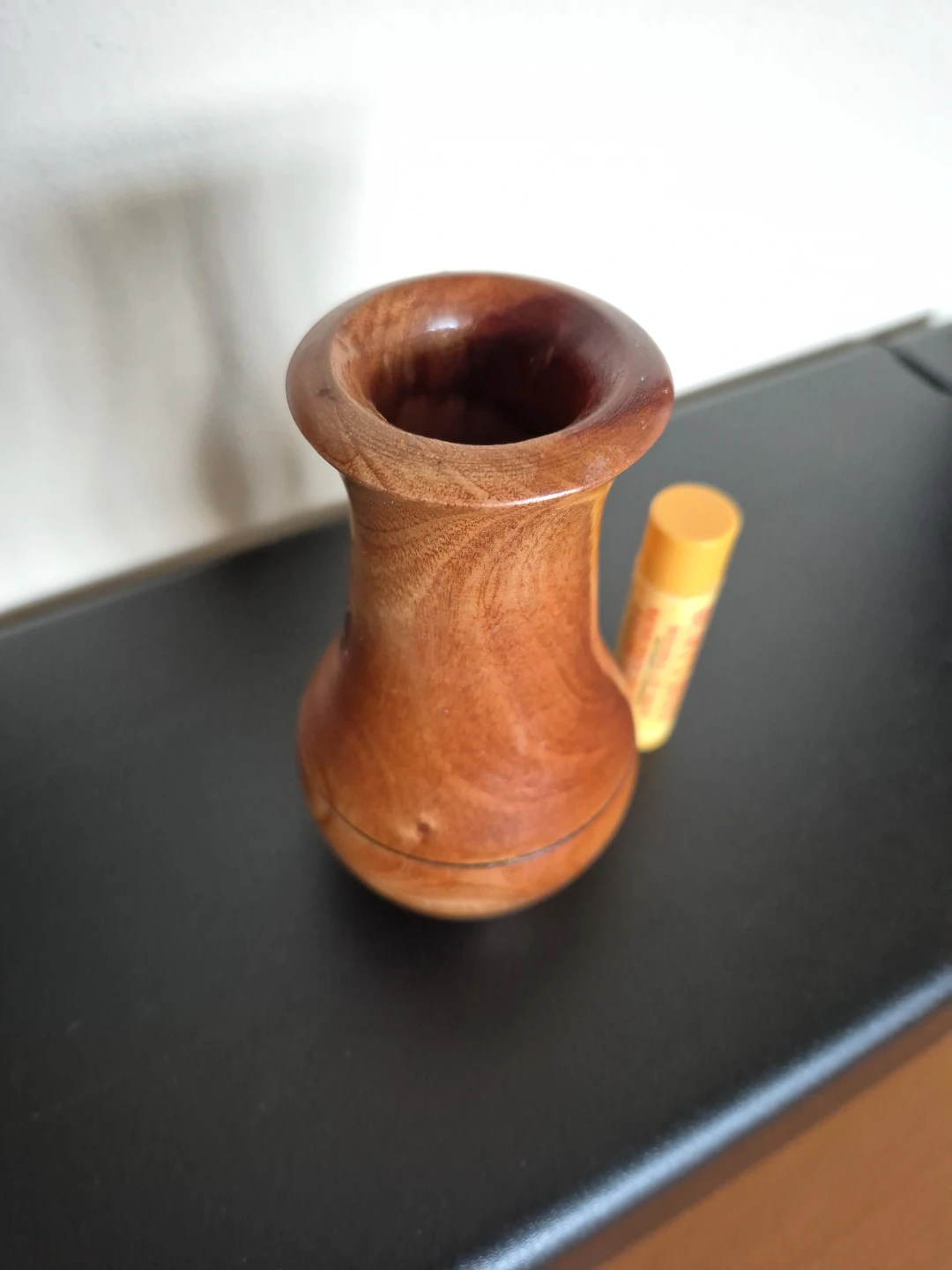 Solid Wood Wooden Vase : Vintage,  Handmade (Small) - photo 4