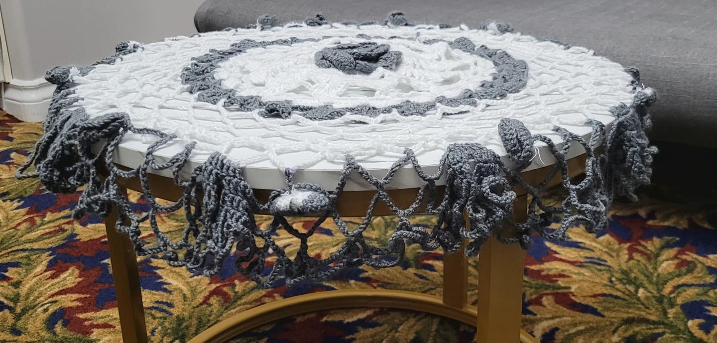 Handmade Crochet Doily Table Topper - photo 5