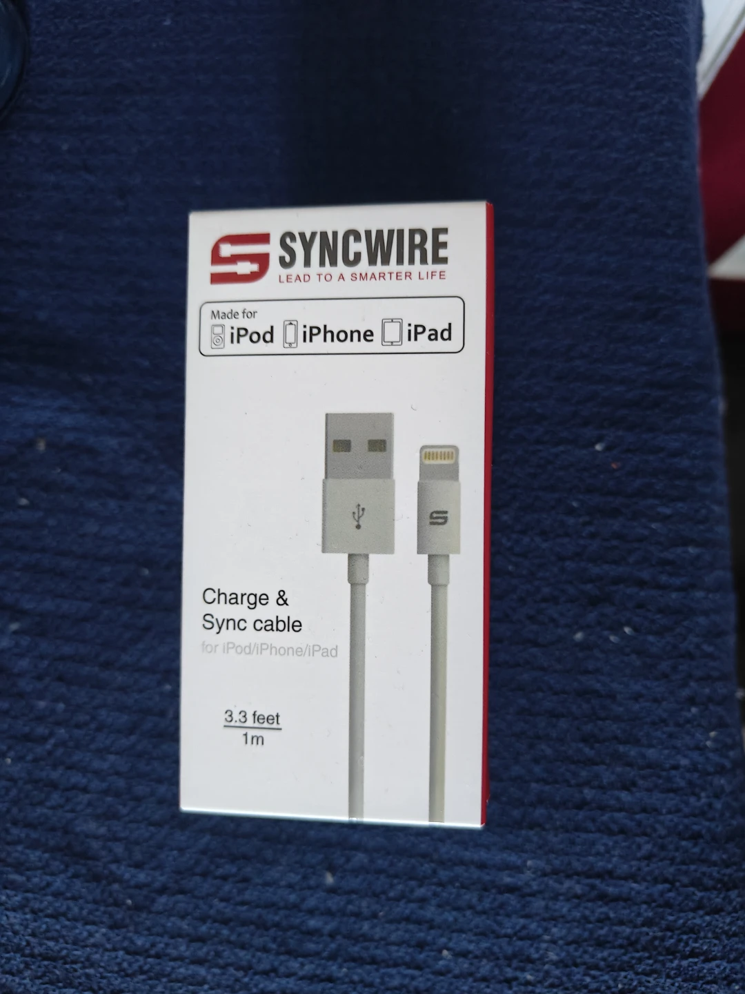 Syncwire 3.3ft USB Charge & Sync Cable for Apple Devices