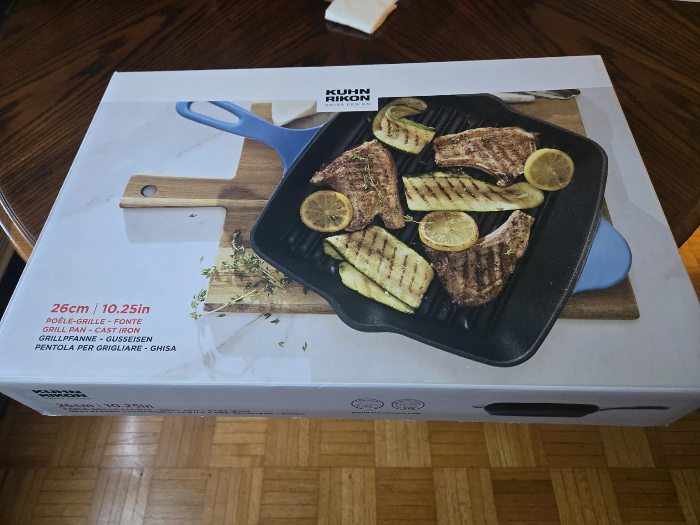 Kuhn Rikon Cast Iron Grill Pan 26cm - photo 2