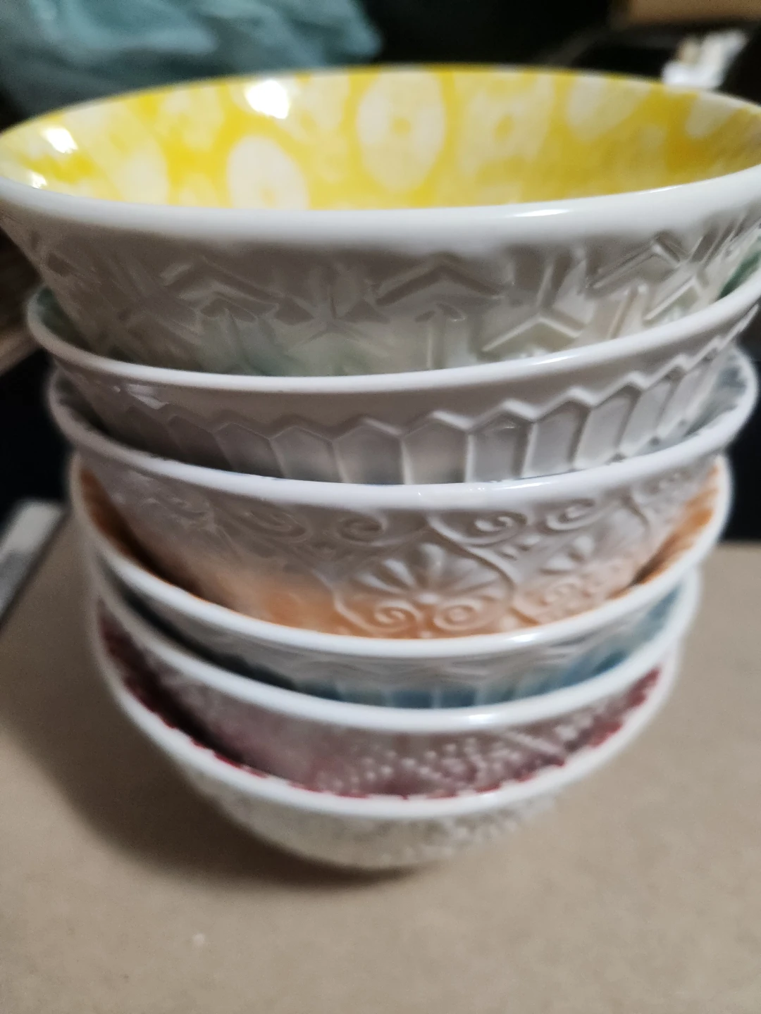 Signature Housewares Stoneware Bowls - Set of 6