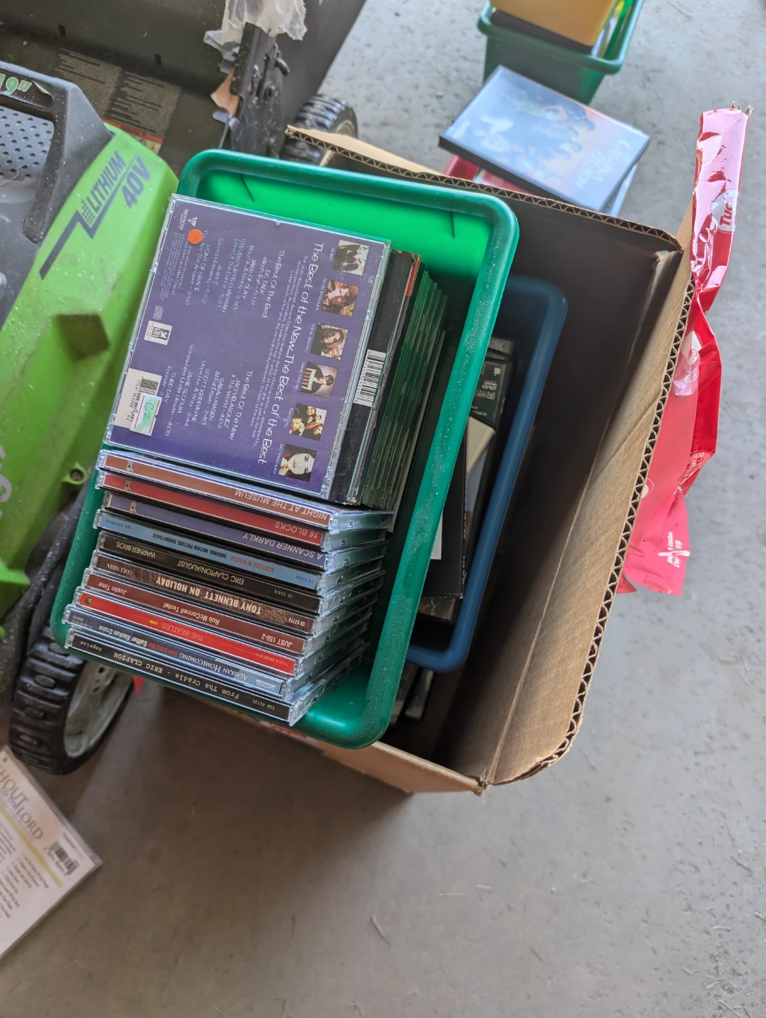 Collection of DVDs and CDs and books - photo 5