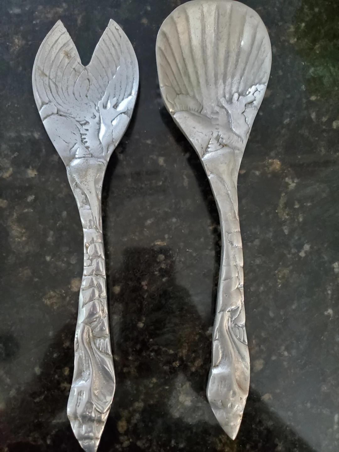 Vintage Arthur Court Aluminum Salad Servers