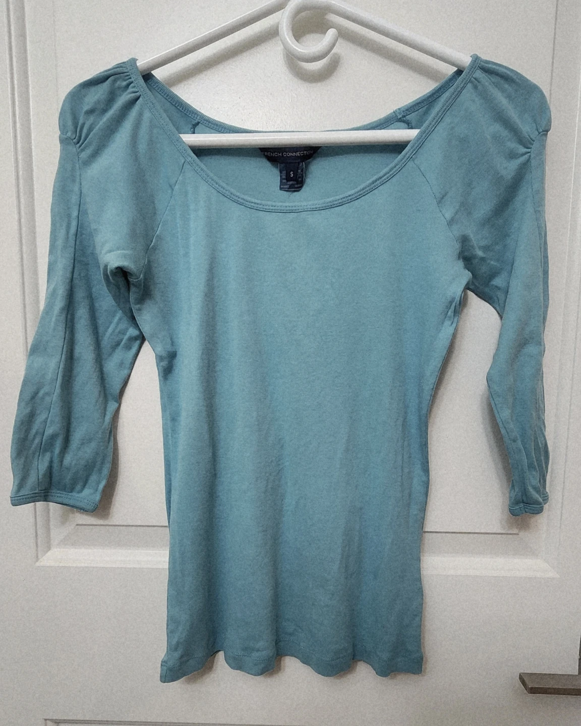 Teal blue 3/4 Sleeve Top Size S