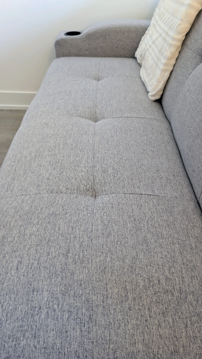 Grey Sofa Bed with Cup Holders - photo 5